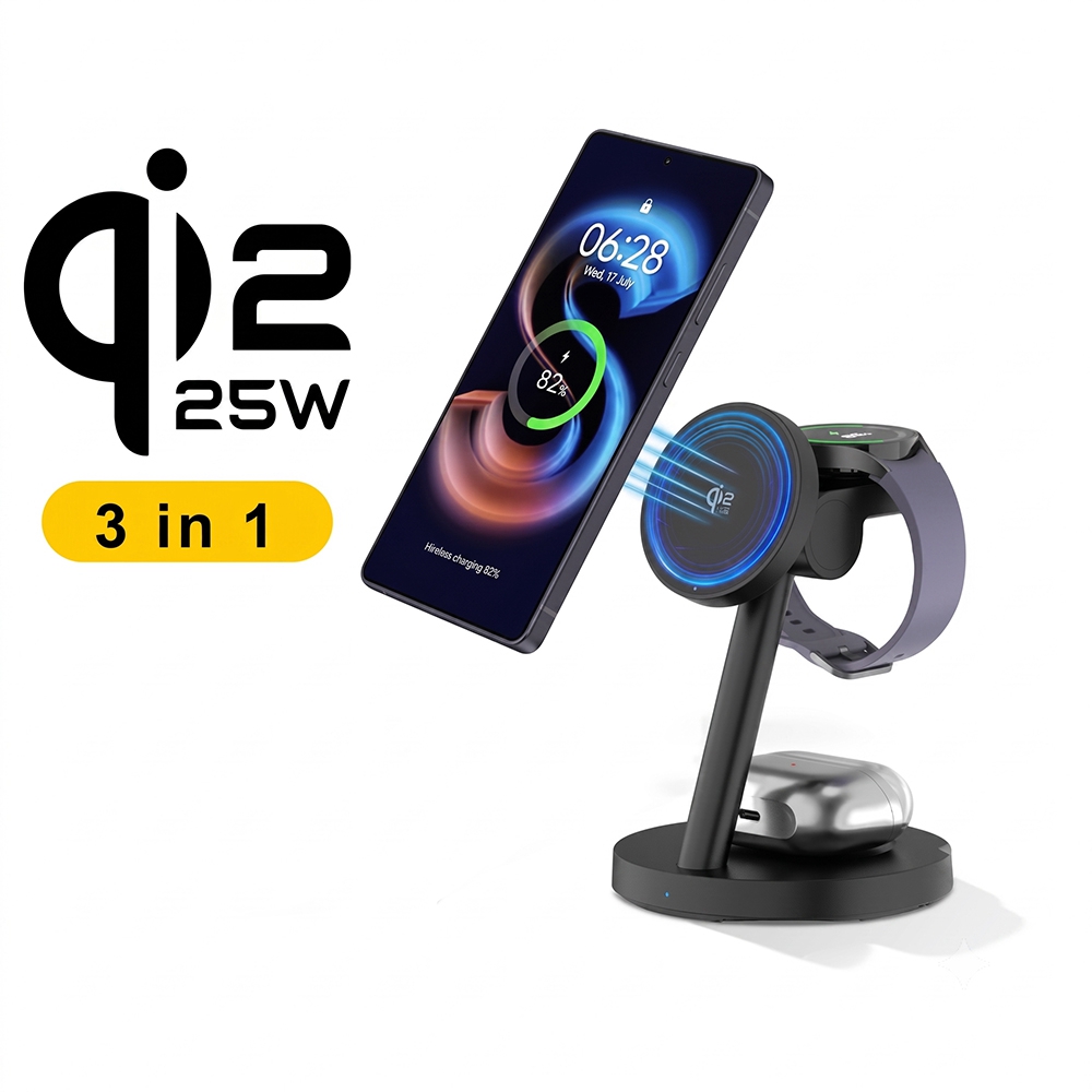 Smartwatch Apple Watch - Stazione di Ricarica Wireless Veloce 3in1