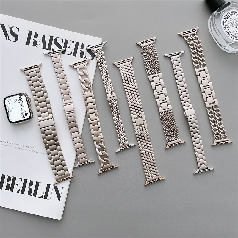 Smartwatch Luxury Watches For Women - Cinturino Starlight per Apple watch 8/Ultra
