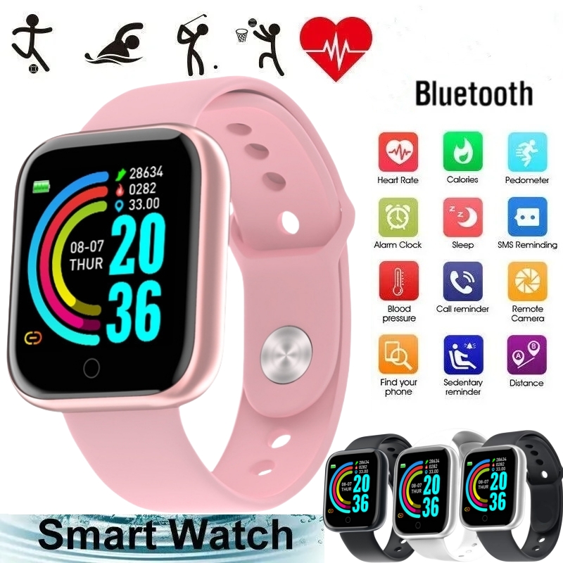 Watch Smart Y68 - Orologi intelligenti per donna uomo Bluetooth