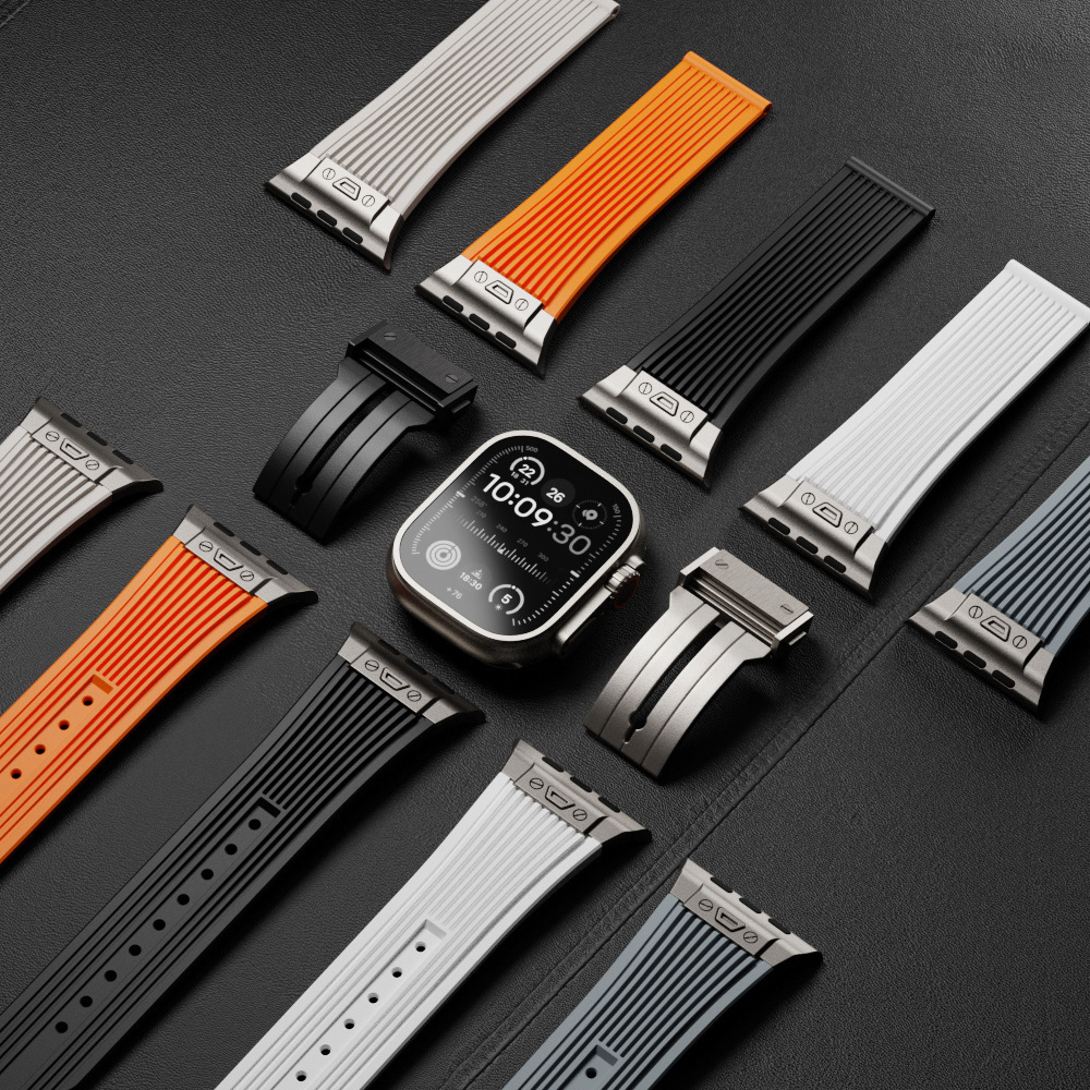Smartwatch Slim Watches For Men - Cinturino in silicone per Apple Watch