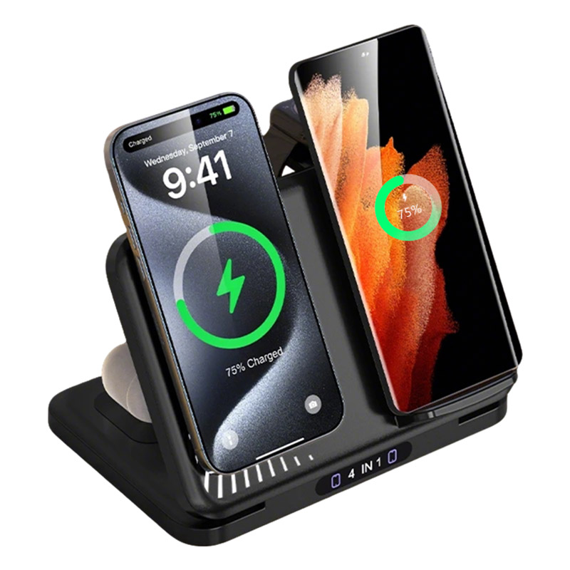 Smartwatch Apple Watch - Supporto per caricabatterie wireless doppio telefono