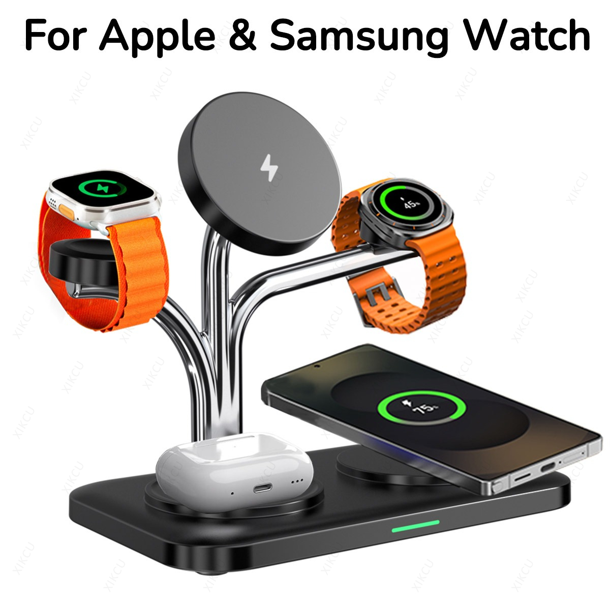 Smartwatch Apple Watch - Caricabatterie wireless magnetico 5 IN 1
