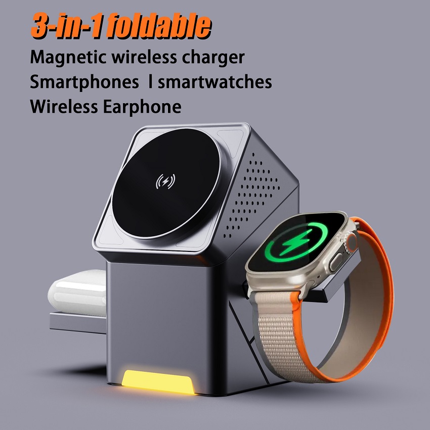 Smartwatch Apple Watch - Caricatore Wireless Magnetico 3 in 1