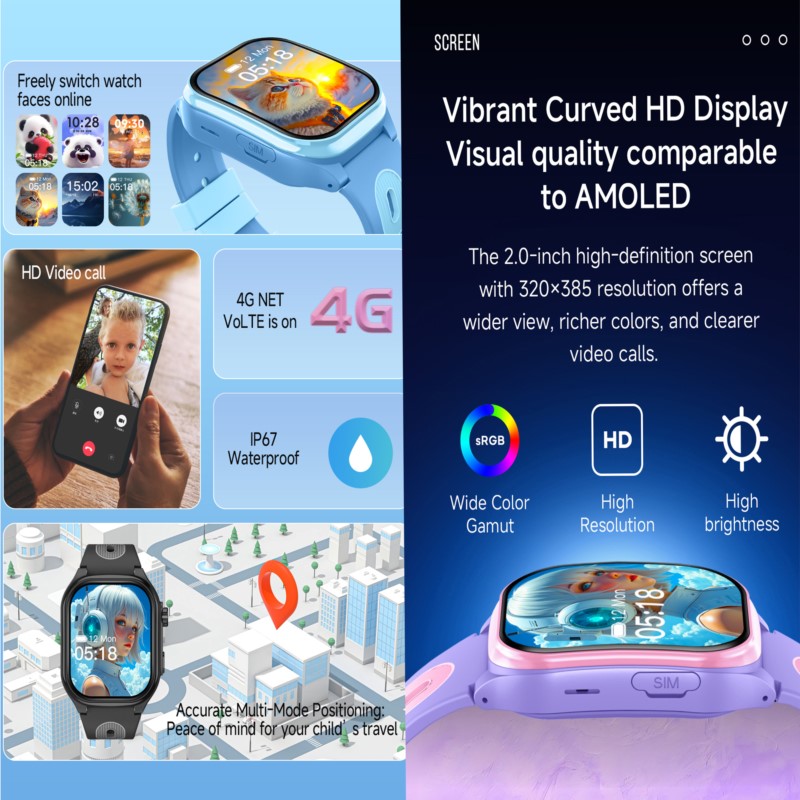 Bambini Smart Watch 4G GPS WIF - Smartwatch Watches For 12 Year Old Boy recensione e prezzo