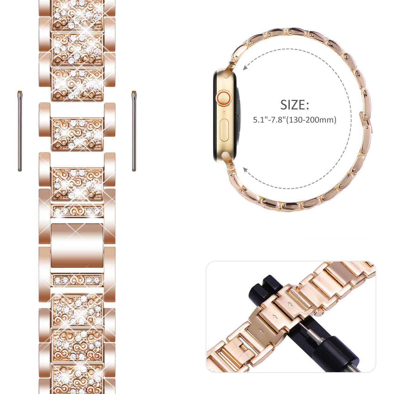 Custodia + cinturino bling per - Smartwatch Luxury Watches For Women recensione e prezzo