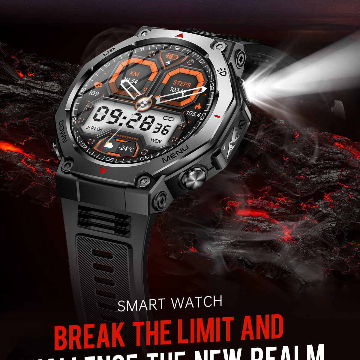 Per Android IOS Nuovo AMOLED A - Watch Vs Amazfit recensione e prezzo