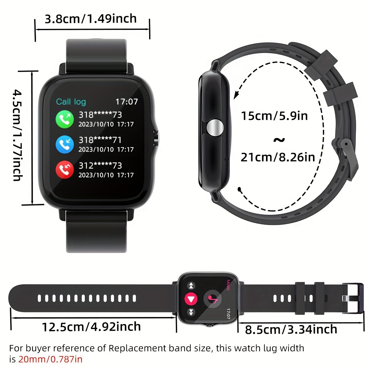 Smartwatch per Uomo e Donna, F - Smartwatch Iphone Watches For Women recensione e prezzo
