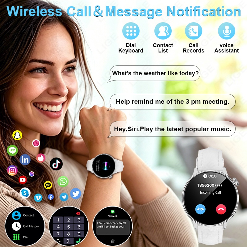 LIGE Orologi intelligenti di l - Smartwatch Luxury Watches For Women recensione e prezzo