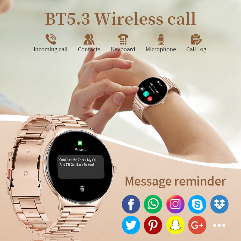 LIGE Nuovo Smartwatch da 7,9 m - Smartwatch Slim Watches For Men recensione e prezzo