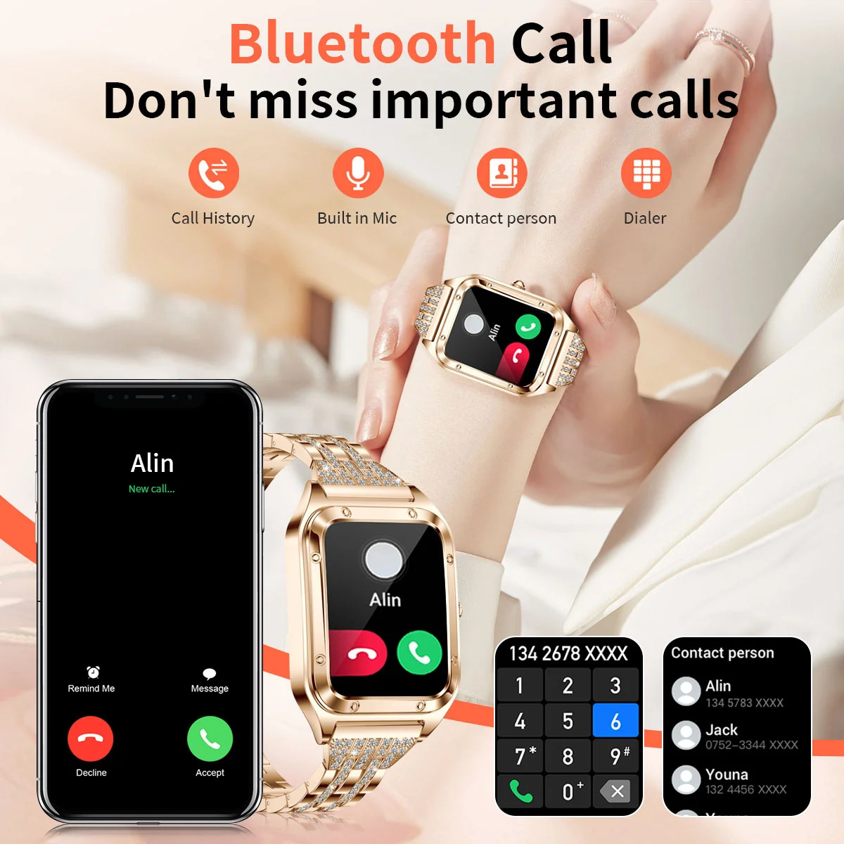 1.57 pollici Top Luxury Smart  - Smartwatch Luxury Watches For Women recensione e prezzo